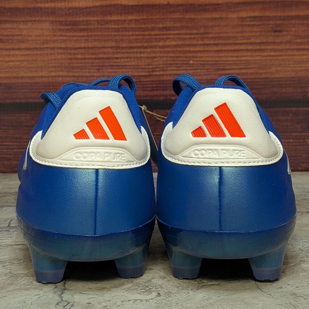 adidas Copa Pure 2.1 FG Marinerush Men's 10.5 Blue White Soccer Cleats IE4894 - Picture 6 of 12